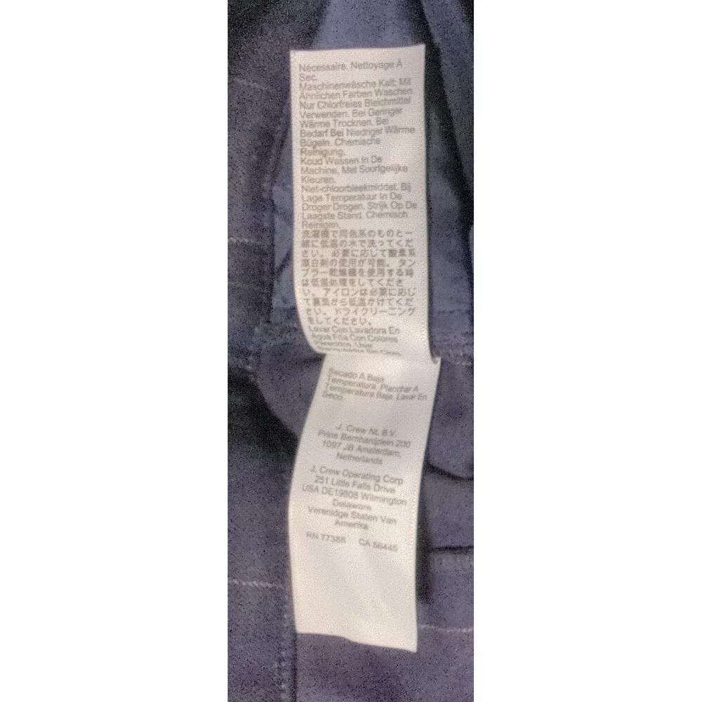 J.Crew Women's 16 Relaxed Fit Pleated Wide Leg Trousers Navy Pinstripe Office
